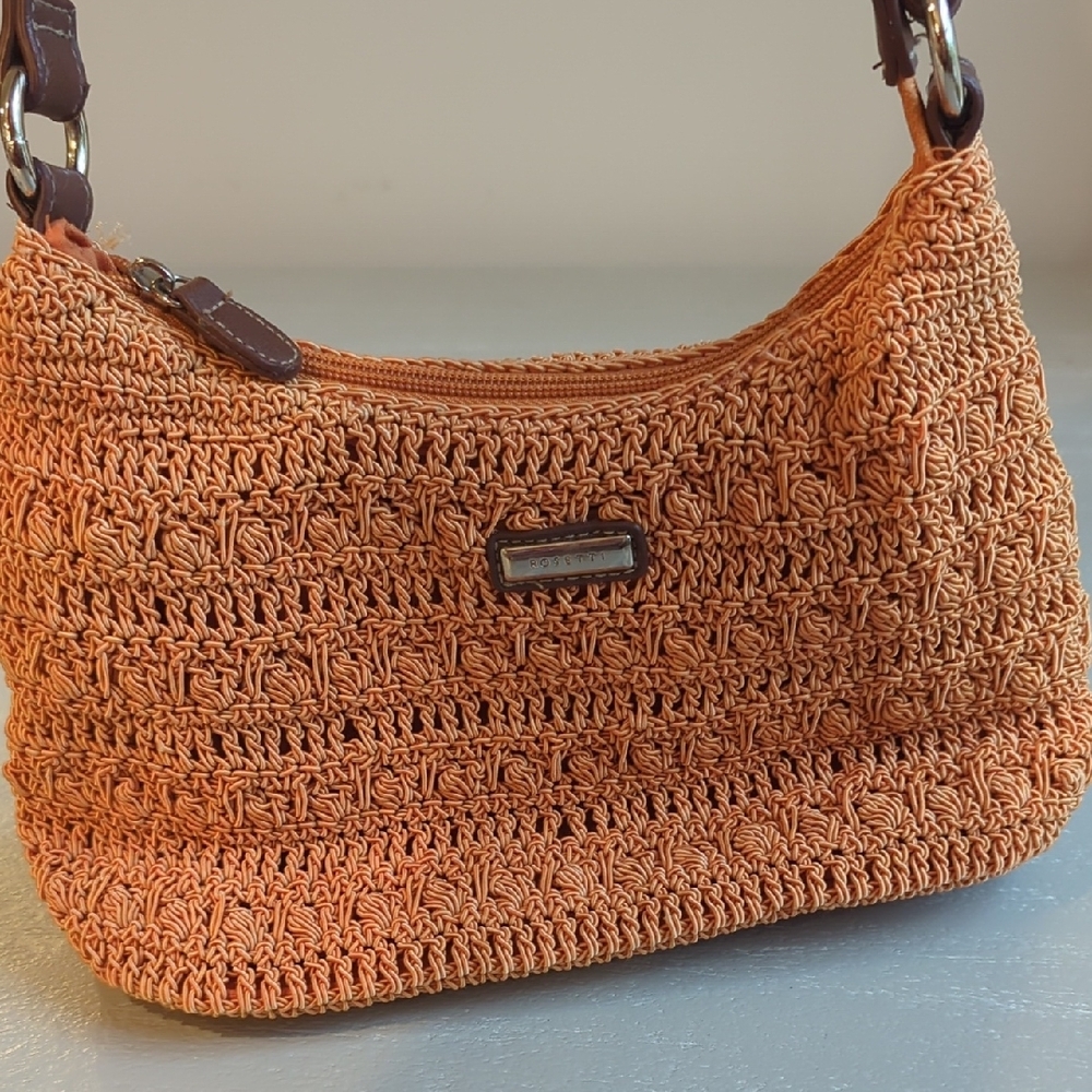 Crochet‎ Bags (2) Cream & Orange image 5